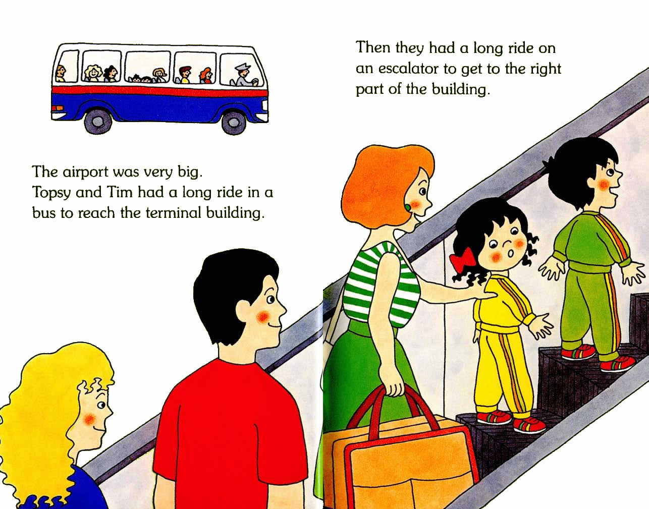 Ladybird - Topsy Tim Books - Go On An Aeroplane (04),绘本,绘本故事,绘本阅读,故事书,童书,图画书,课外阅读
